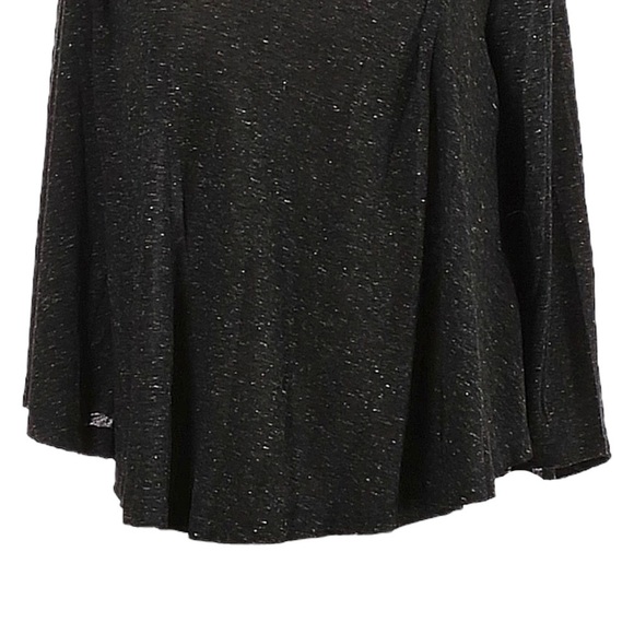 Free People We The Free Oversized Flowy Tee XS Heather Charcoal Gray Semi Crop - Picture 5 of 7